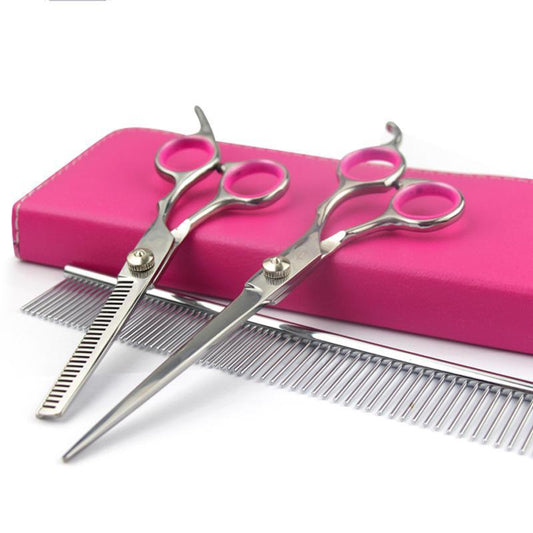 Stainless Dog Trimming and Grooming Scissors Set
