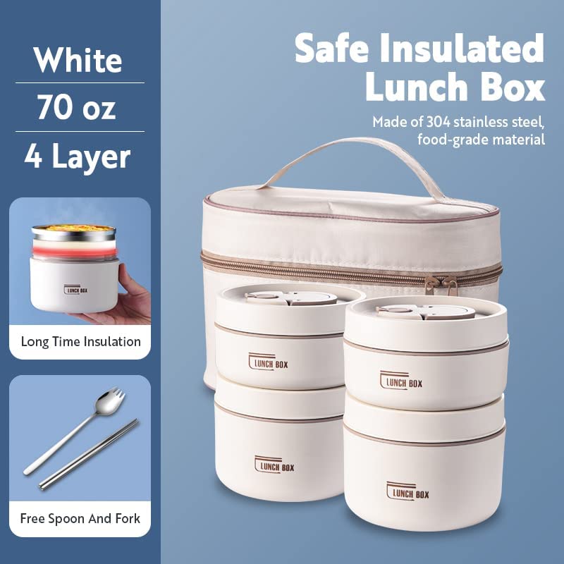 Stainless Steel Thermal Insulated Lunch Box Containers