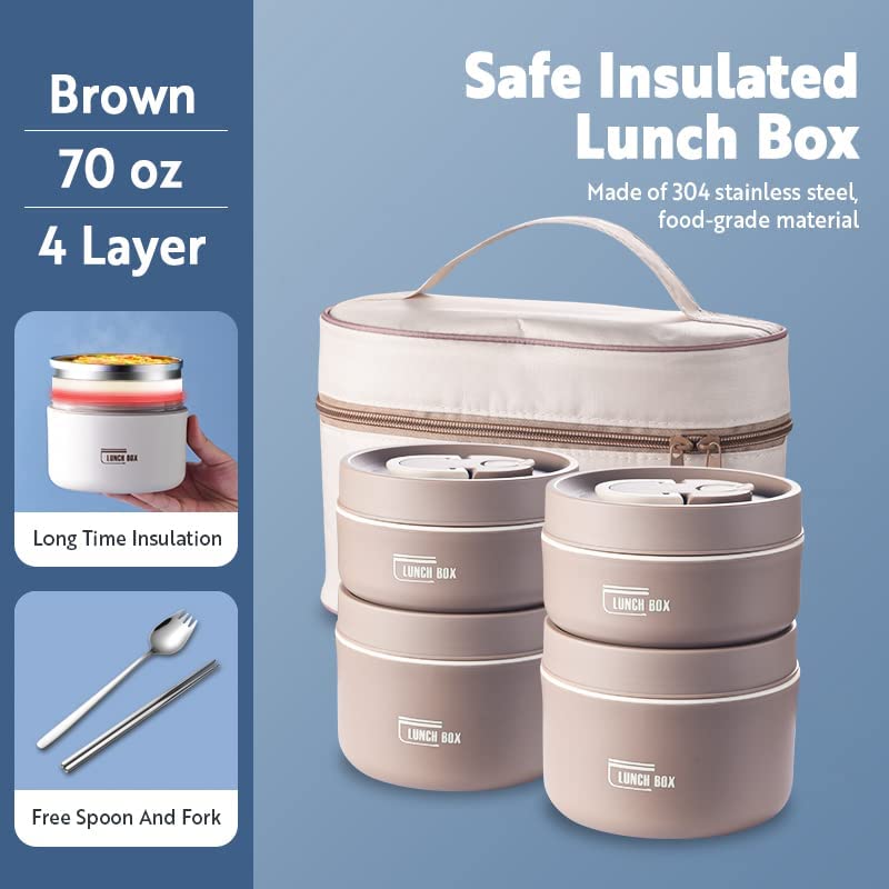 Stainless Steel Thermal Insulated Lunch Box Containers