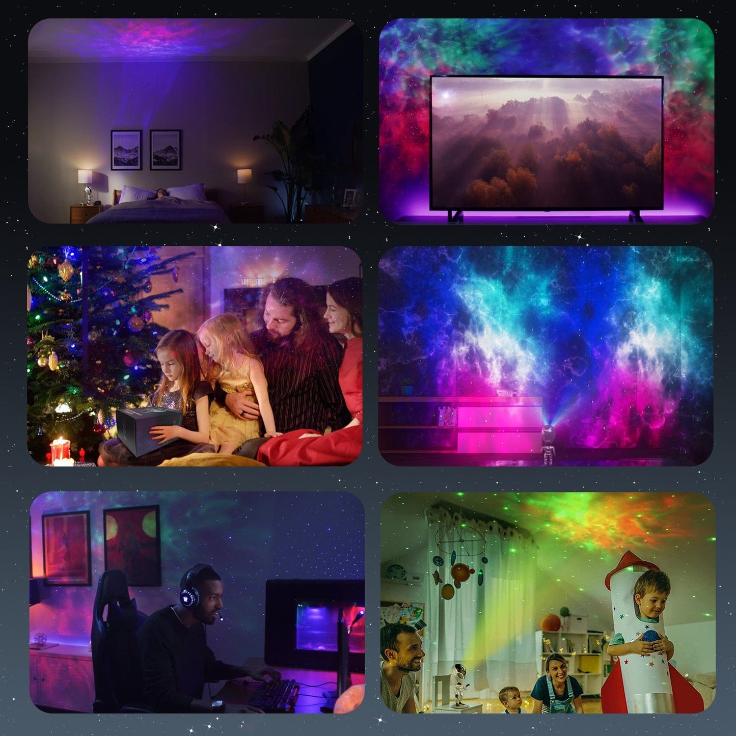 StellarVerse™ Galaxy Pro: Interactive Voice-Controlled Star Projector - Transform Your Space with Cosmic Brilliance