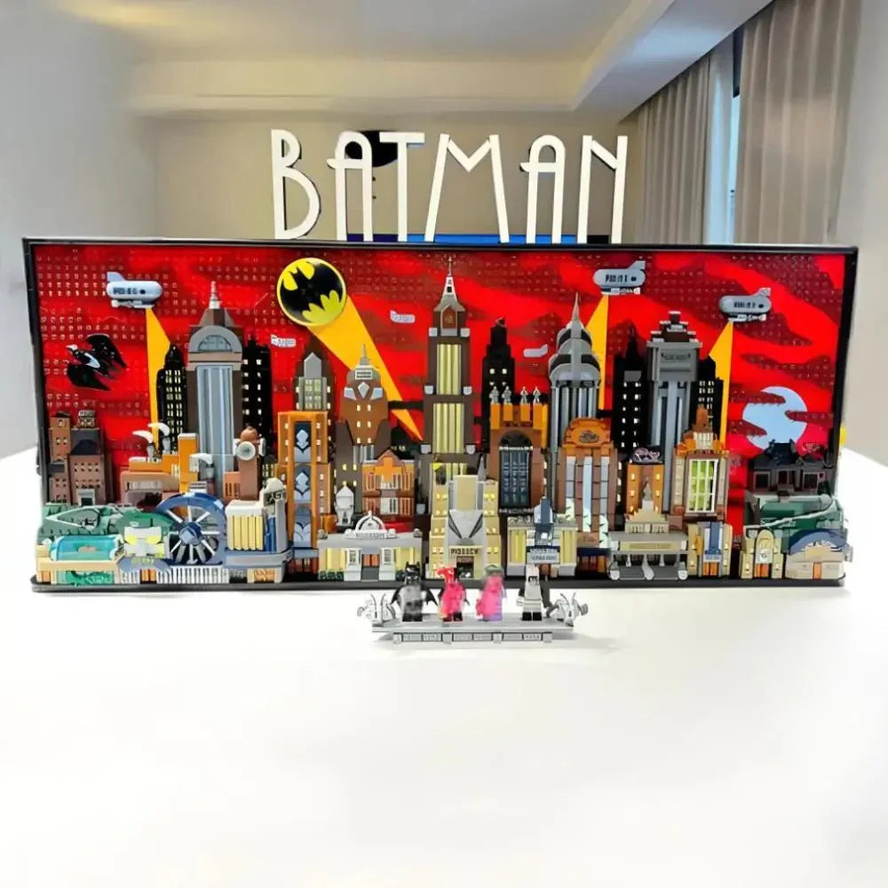 The Bat People Animated Series City 76271 Skyline: Joker Arkham Asylum Building Blocks Model
