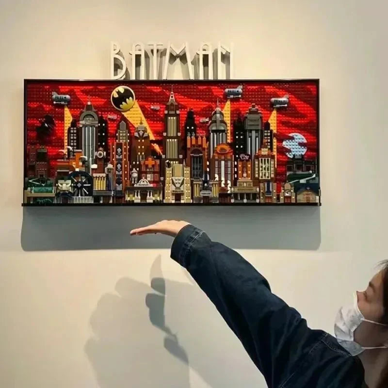 The Bat People Animated Series City 76271 Skyline: Joker Arkham Asylum Building Blocks Model