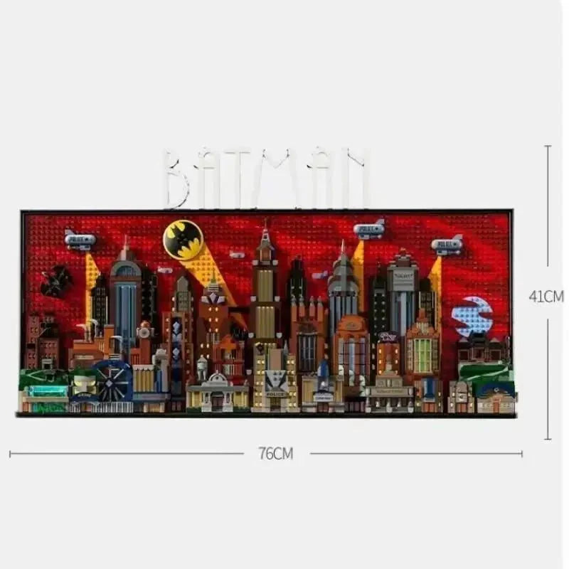 The Bat People Animated Series City 76271 Skyline: Joker Arkham Asylum Building Blocks Model