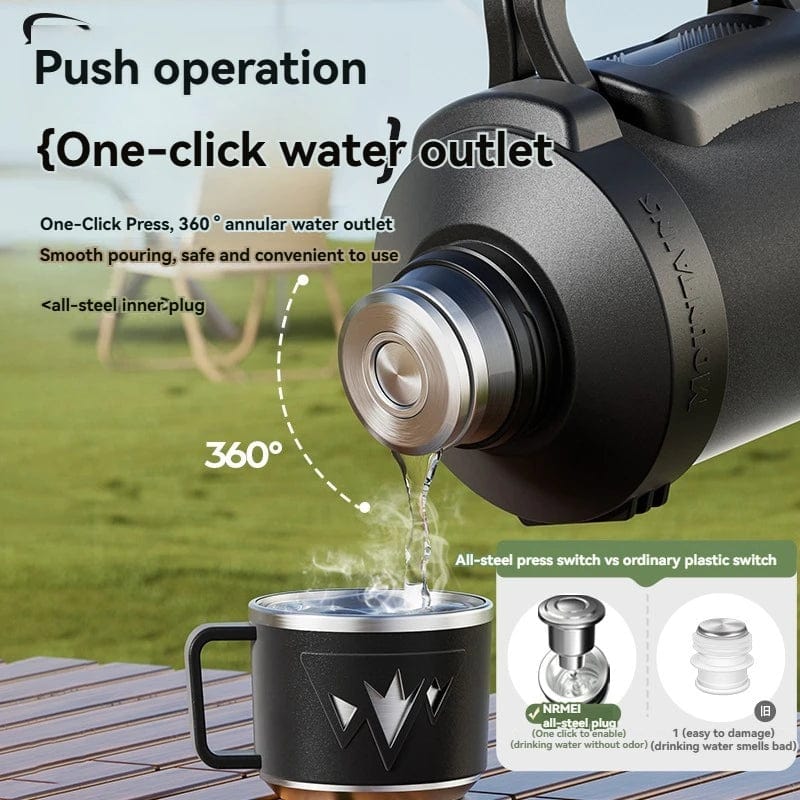 ThermoMax: Large Stainless Steel Outdoor Vacuum Flask