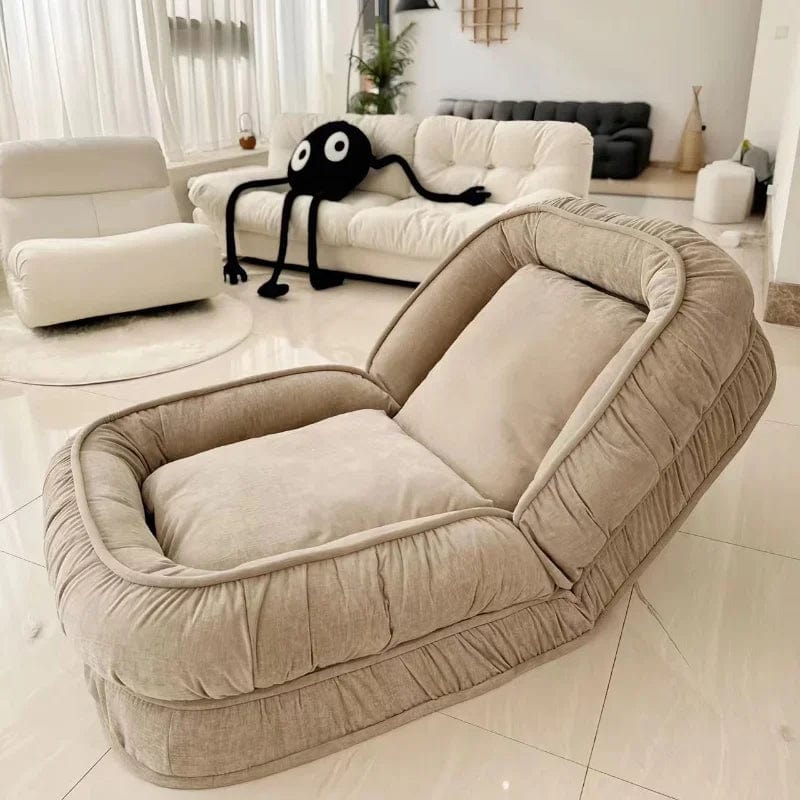 Thick | Soft Lazy Reclining Sofa Bed - Huge Tatami for Sleeping and Lying, Perfect for Balcony, Multiple Colors