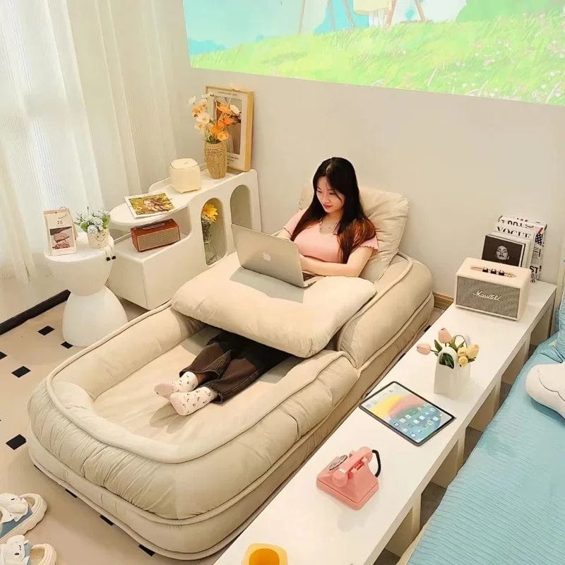 Thick | Soft Lazy Reclining Sofa Bed - Huge Tatami for Sleeping and Lying, Perfect for Balcony, Multiple Colors