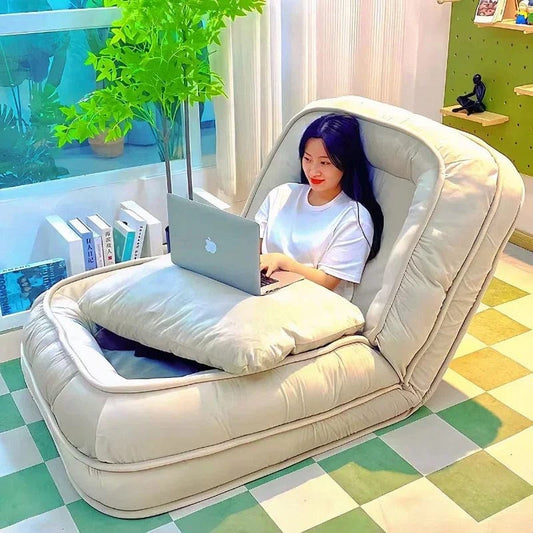 Thick | Soft Lazy Reclining Sofa Bed - Huge Tatami for Sleeping and Lying, Perfect for Balcony, Multiple Colors