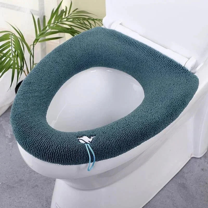 Thicker Bathroom Toilet Seat Cover Pads - Soft Warmer Toilet Seat Cushion