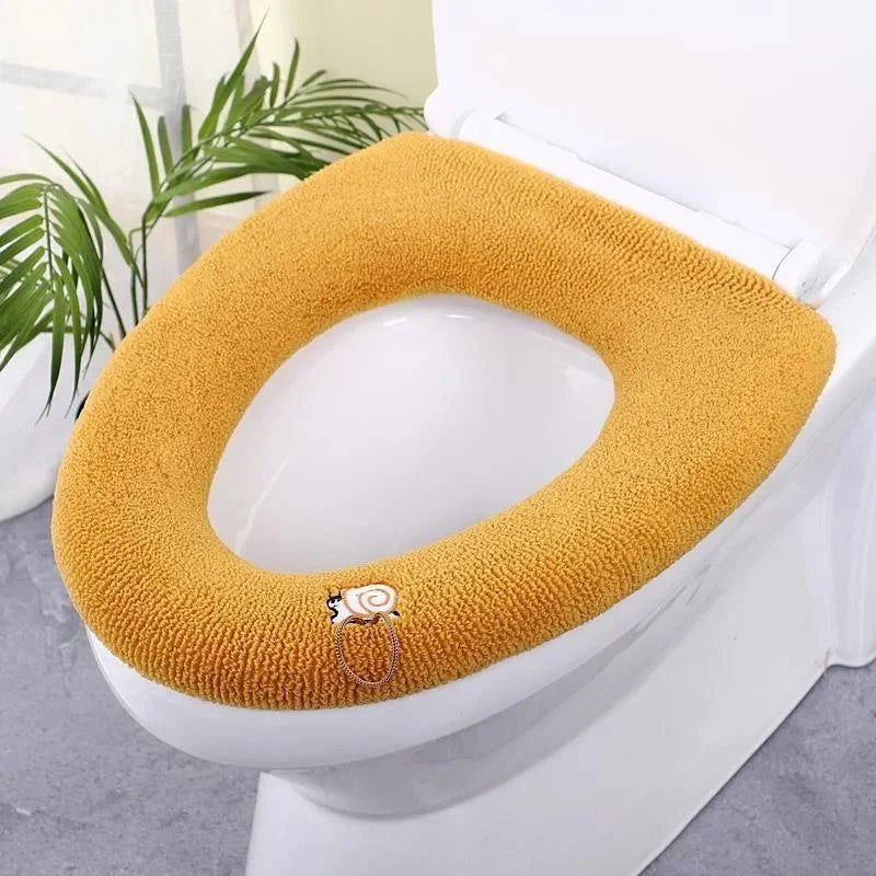 Thicker Bathroom Toilet Seat Cover Pads - Soft Warmer Toilet Seat Cushion