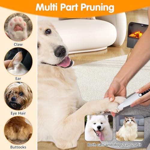 Upgraded Dog Trimmer with LED Light