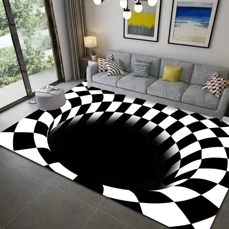 VortexVista: 3D Geometric Optical Illusion Rug
