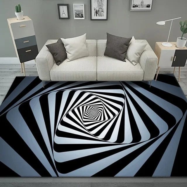 VortexVista: 3D Geometric Optical Illusion Rug