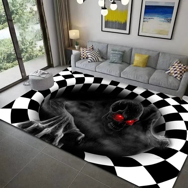 VortexVista: 3D Geometric Optical Illusion Rug