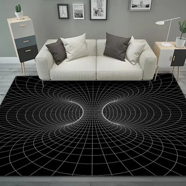 VortexVista: 3D Geometric Optical Illusion Rug
