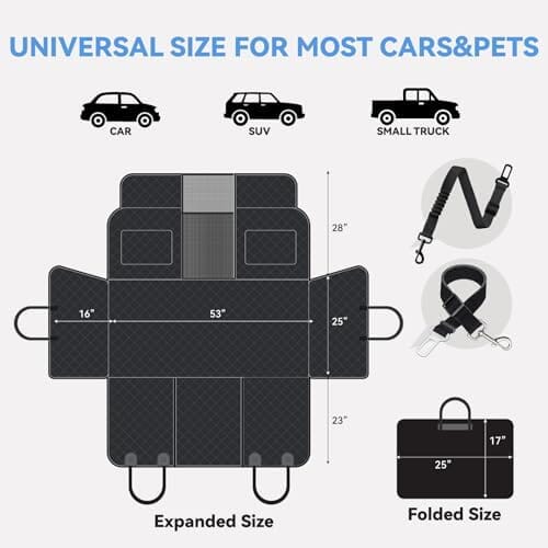 Waterproof Back Seat Extender for Dogs