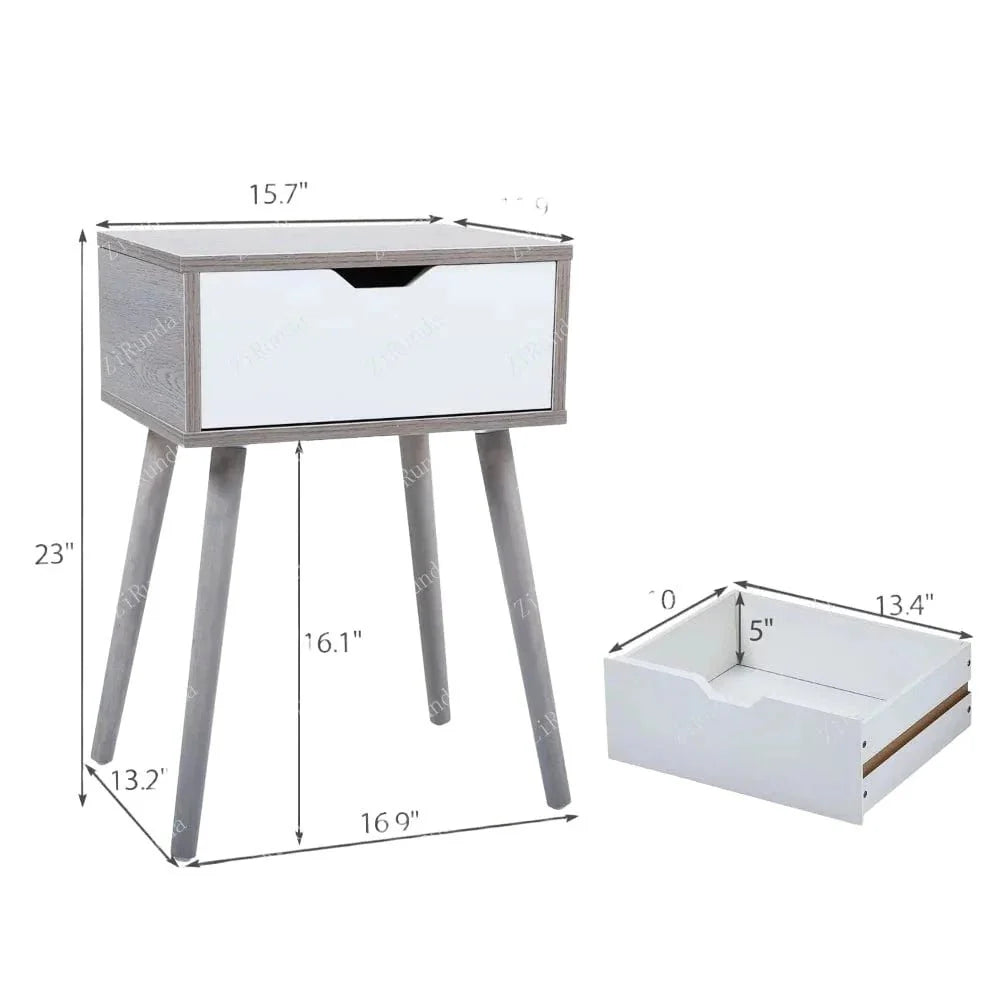 ZenWood Nightstand - Modern Elegance for Stylish Storage Needs