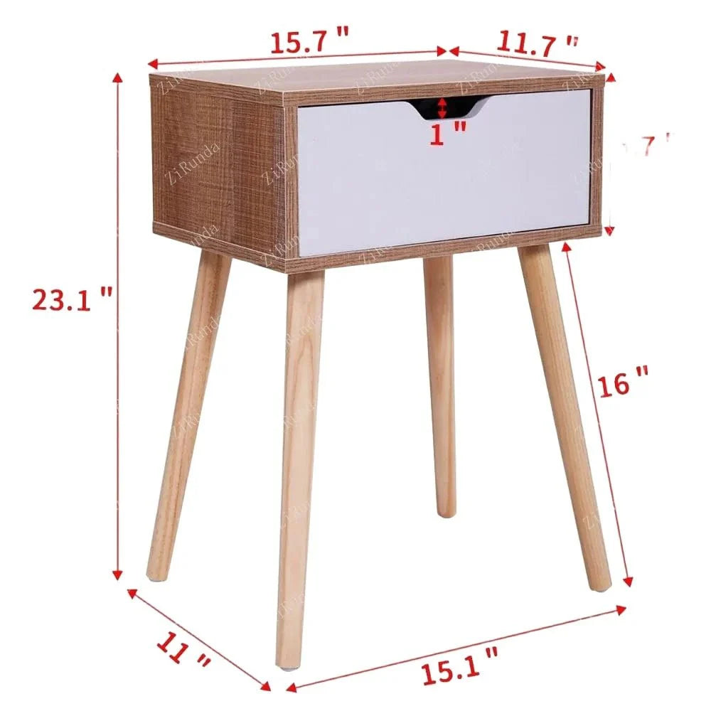 ZenWood Nightstand - Modern Elegance for Stylish Storage Needs