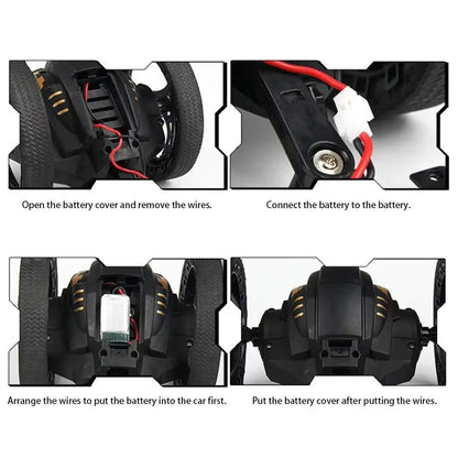 High-Speed WiFi Remote Control Jumping Car with 720P Camera & LED Lights - Ultimate Smart Stunt Toy for Christmas Fun!