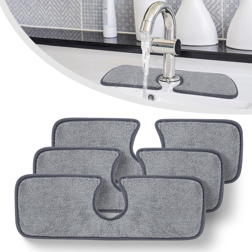 Faucet Splash Absorbent Microfiber Mat