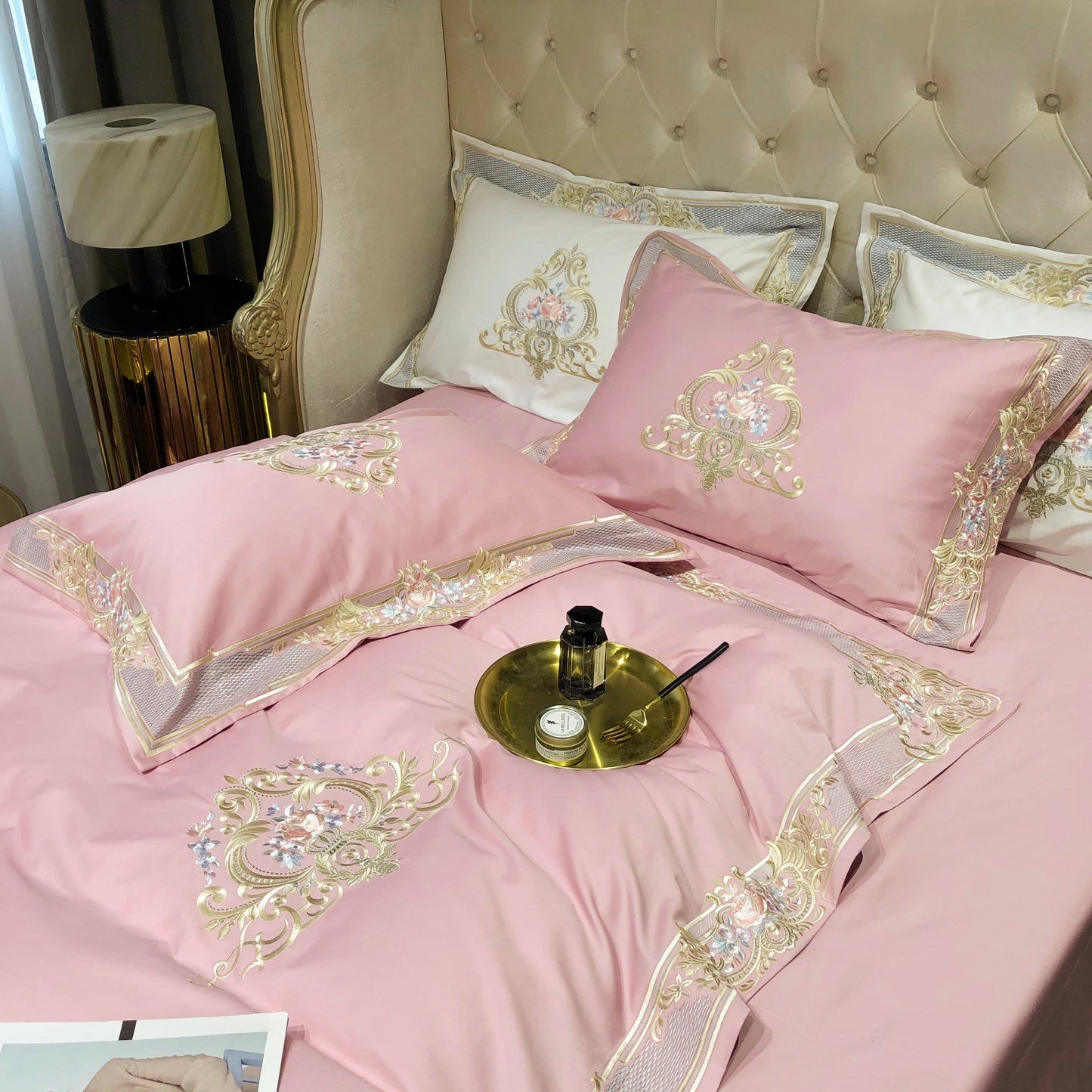 Prarie Pink Duvet Cover Set (Long-staple Sateen Cotton)