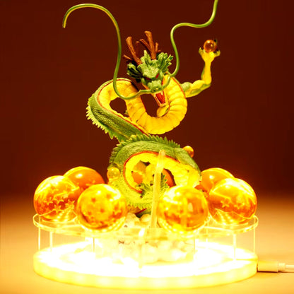 Z Shenron Lamp Super Saiyan Goku Action Figure  Shenlong Model Light Base Collection Gift