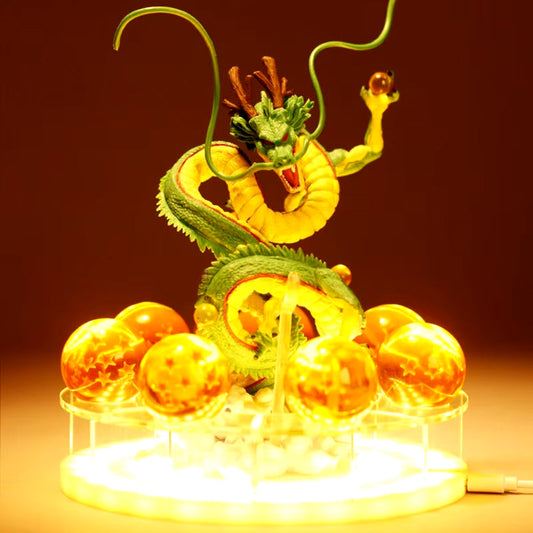Z Shenron Lamp Super Saiyan Goku Action Figure  Shenlong Model Light Base Collection Gift