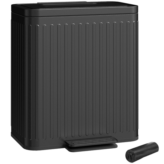 40L Dual Pedal Bin with Soft-Close Lid - Efficient Waste Management