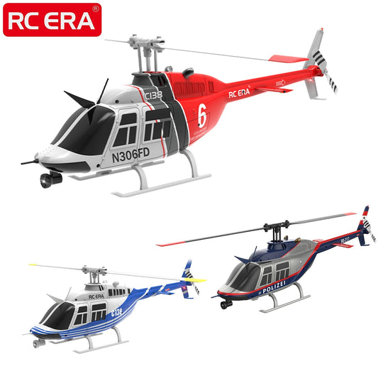 C138 BELL 206 Jet Ranger 6-Axis Gyro Stabilized 4-Channel RC Helicopter - Ready to Fly for Adults