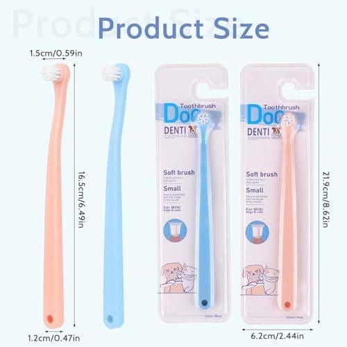 2 Pack Dog and Cat Toothbrush Kit