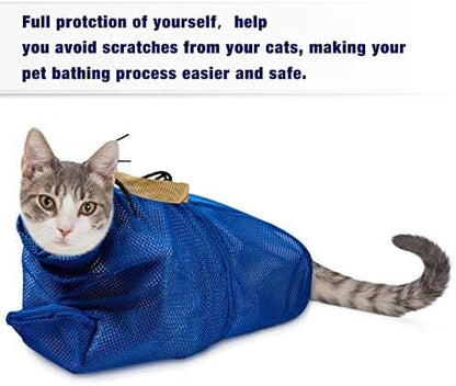 2 Pieces Cat Grooming Washer Mesh Bag Cat Muzzles Breathable Mesh