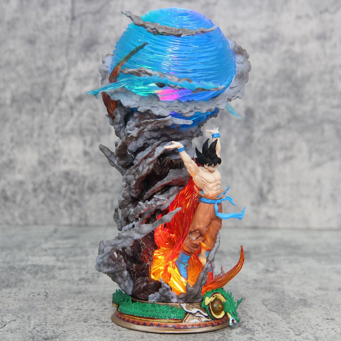 23Cm Anime Dragon Ball Goku Figure Super Spirit Bomb Son Goku Action Figures Toys Gifts