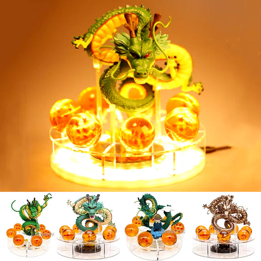 Z Shenron Lamp Super Saiyan Goku Action Figure  Shenlong Model Light Base Collection Gift