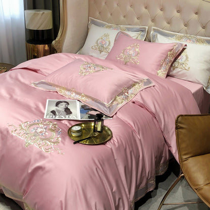 Prarie Pink Duvet Cover Set (Long-staple Sateen Cotton)