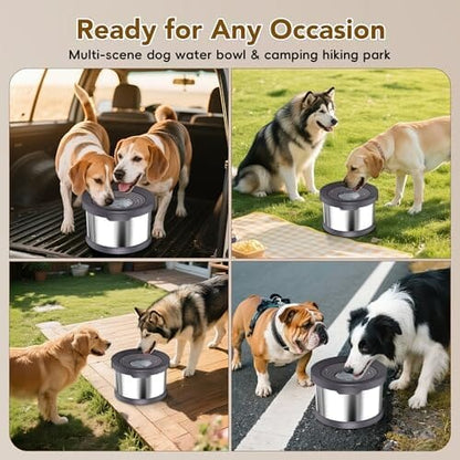 2.6 Gallon/10L Large Capacity Spill-Proof Dog Bowls