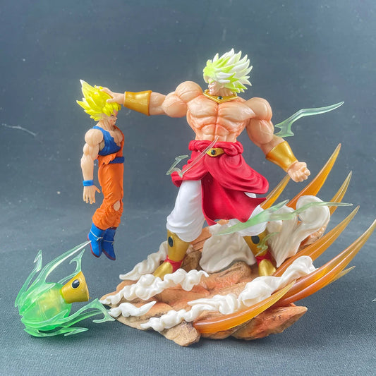 Epic Dragon Ball Broly vs Son Goku 20cm PVC Action Figure - Perfect Collectible Statue & Gift!