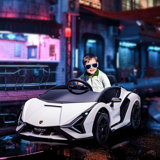 Lamborghini SIAN 12V Kids Electric Ride On Car Toy w/ Remote Control