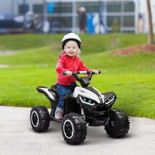 12V Electric Quad Bikes for Kids Ride On Car ATV Toy for 3-5 Years