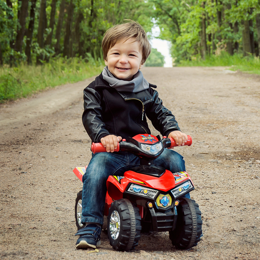 Adventure Awaits Kids Ride On Quad with LED Lights