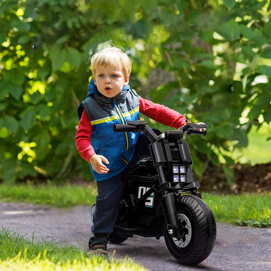 Kids 6V Electric Motorbike with Training Wheels for Ages 3-5