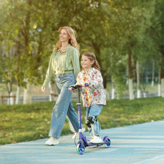 AIYAPLAY Kids Folding Scooter with Wheels