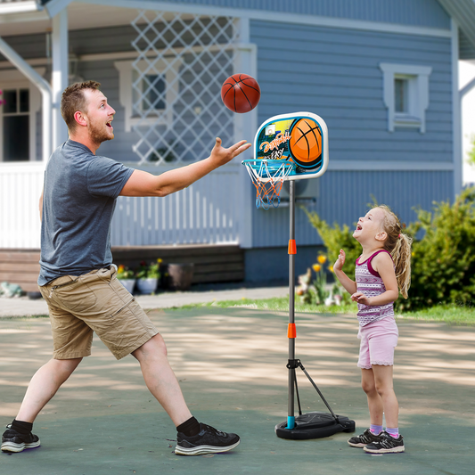 Adjustable Kids Basketball Set for Ages 3-8