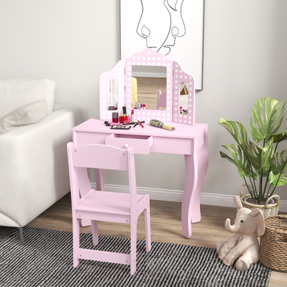 AIYAPLAY Kids Dressing Table Set