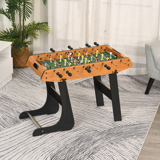 Foldable Foosball Table - Mini Soccer Game for Home, Family