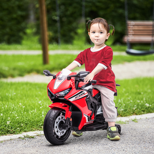 Honda 6V Kids Electric Motorbike Ride-On for Ages 3-5 - Red