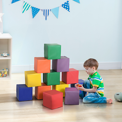 12-Piece Soft Play Foam Blocks for Kids