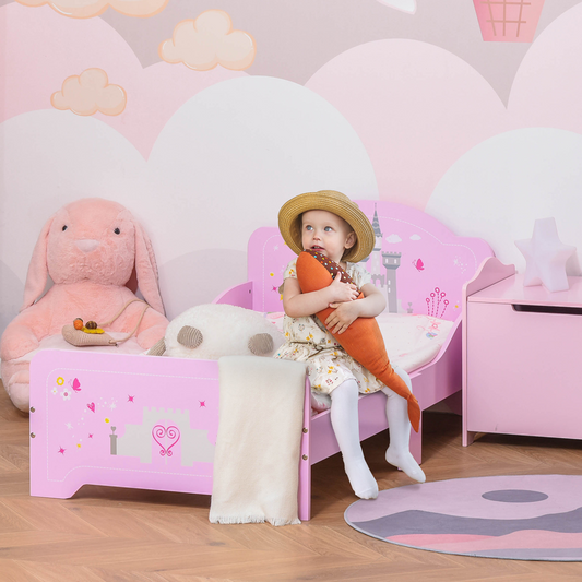 Enchanting Pink Princess Castle Bed for Kids