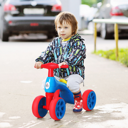 Colorful Baby Balance Bike with Storage Bin