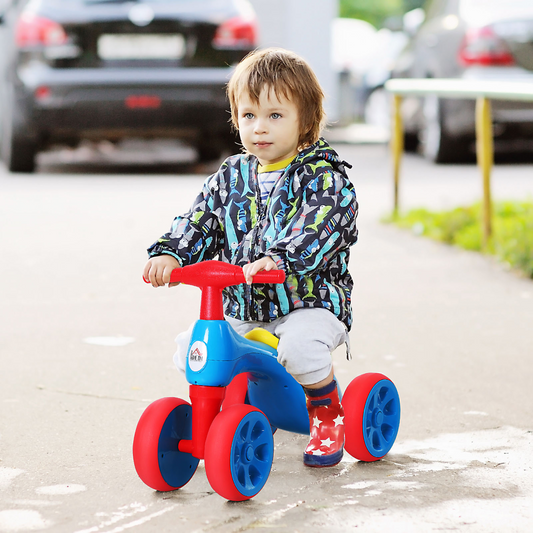 Colorful Baby Balance Bike with Storage Bin