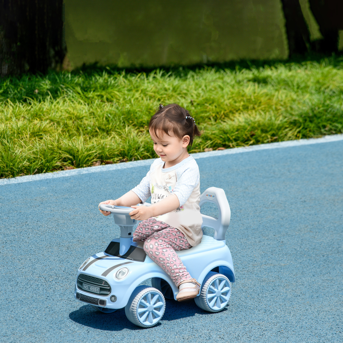 AIYAPLAY Kids Ride-On Car with Air Horn