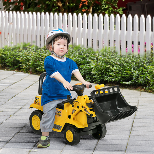 Triple Fun Ride-On Bulldozer